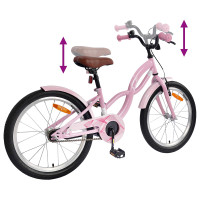 Produktbild för Barncykel 20 Tum för 6-11 år gamla Ljusrosa