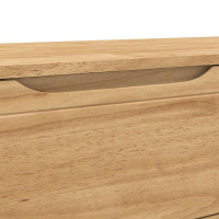 Produktbild för Hallbänk med låda FLORO Vaxbrun 115 x 40 x 45 cm Massiv furu