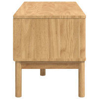 Produktbild för Hallbänk med låda FLORO Vaxbrun 115 x 40 x 45 cm Massiv furu