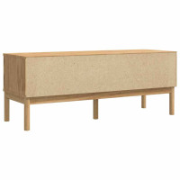 Produktbild för Hallbänk med låda FLORO Vaxbrun 115 x 40 x 45 cm Massiv furu