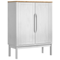 Produktbild för Sideboard FLORO Vit 70 x 30 x 70,5 cm Massiv furu