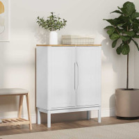 Produktbild för Sideboard FLORO Vit 70 x 30 x 70,5 cm Massiv furu