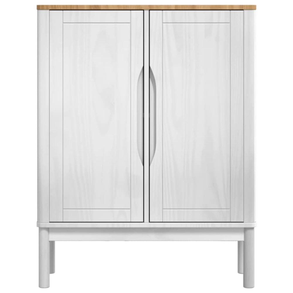 Produktbild för Sideboard FLORO Vit 70 x 30 x 70,5 cm Massiv furu