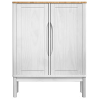 Produktbild för Sideboard FLORO Vit 70 x 30 x 70,5 cm Massiv furu