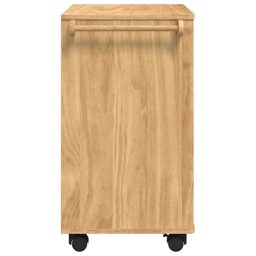 Produktbild för Köksvagn FLORO Vaxbrun 72,5 x 45 x 80 cm Massiv furu