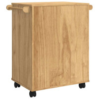 Produktbild för Köksvagn FLORO Vaxbrun 72,5 x 45 x 80 cm Massiv furu