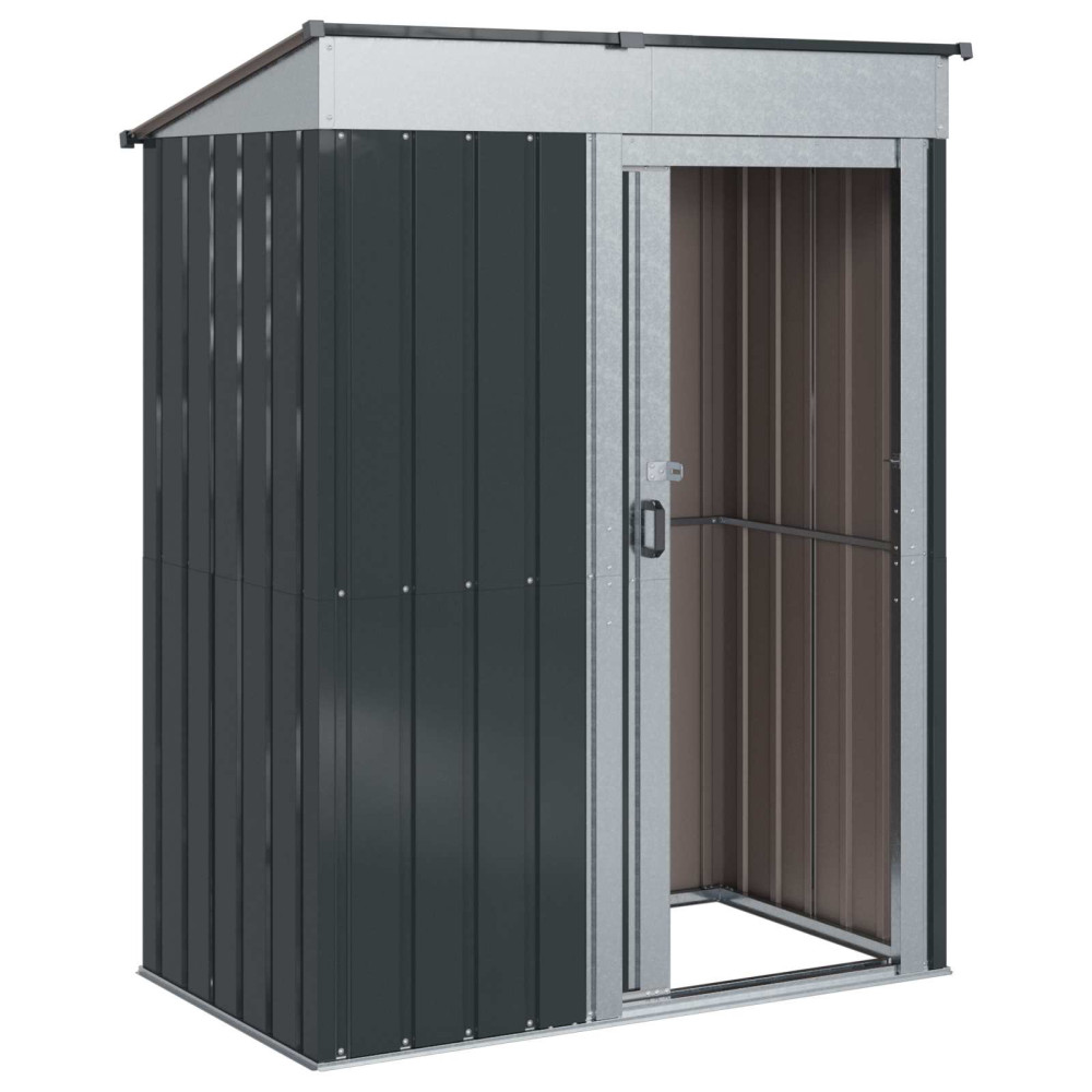 Produktbild för Trädgårdsskjul Antracit 137 x 81 x 180 cm Metall