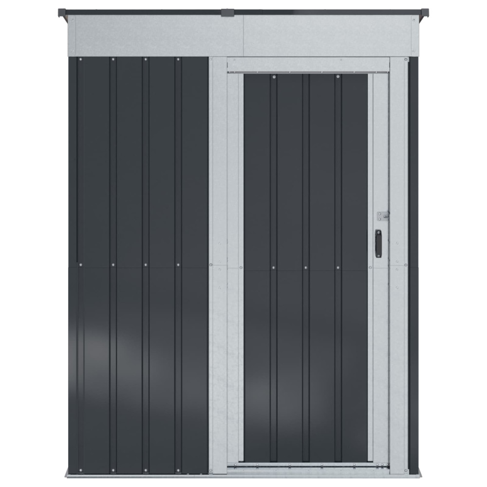 Produktbild för Trädgårdsskjul Antracit 137 x 81 x 180 cm Metall