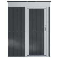 Produktbild för Trädgårdsskjul Antracit 137 x 81 x 180 cm Metall