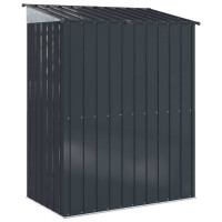 Produktbild för Trädgårdsskjul Antracit 137 x 81 x 180 cm Metall