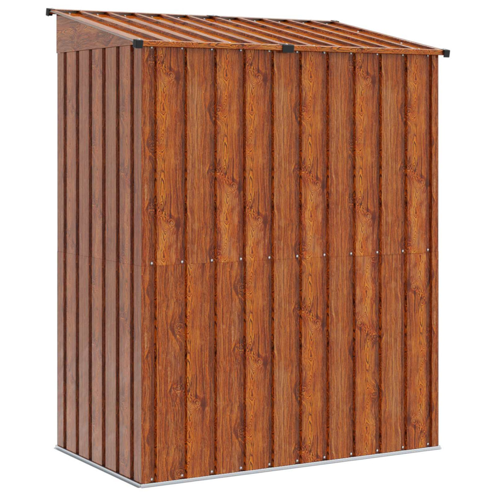 Produktbild för Trädgårdsskjul Brun 137 x 81 x 180 cm Metall
