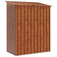 Produktbild för Trädgårdsskjul Brun 137 x 81 x 180 cm Metall
