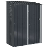 Produktbild för Trädgårdsskjul Antracit 153,5 x 86 x 200 cm Metall
