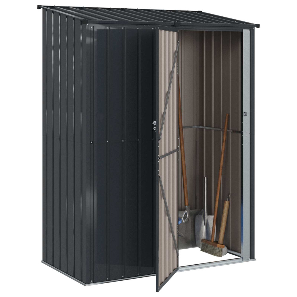 Produktbild för Trädgårdsskjul Antracit 153,5 x 86 x 200 cm Metall