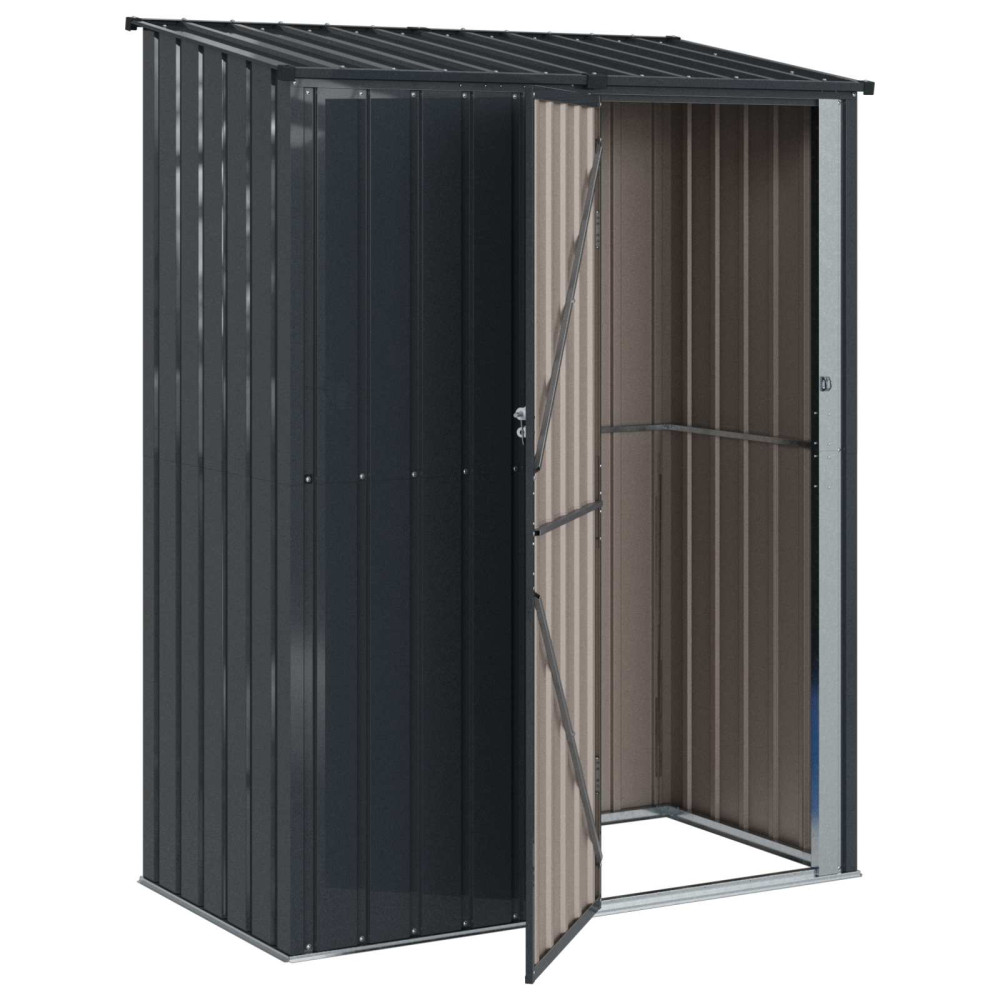 Produktbild för Trädgårdsskjul Antracit 153,5 x 86 x 200 cm Metall