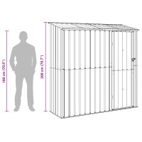 Produktbild för Trädgårdsskjul Antracit 203,5 x 73 x 200 cm Metall