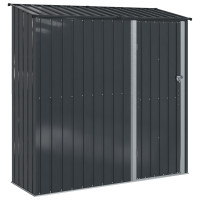 Produktbild för Trädgårdsskjul Antracit 203,5 x 73 x 200 cm Metall