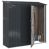 Produktbild för Trädgårdsskjul Antracit 203,5 x 73 x 200 cm Metall