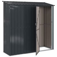 Produktbild för Trädgårdsskjul Antracit 203,5 x 73 x 200 cm Metall