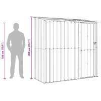 Produktbild för Trädgårdsskjul Antracit 203 x 85,5 x 200 cm Metall