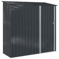 Produktbild för Trädgårdsskjul Antracit 203 x 85,5 x 200 cm Metall
