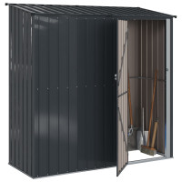 Produktbild för Trädgårdsskjul Antracit 203 x 85,5 x 200 cm Metall