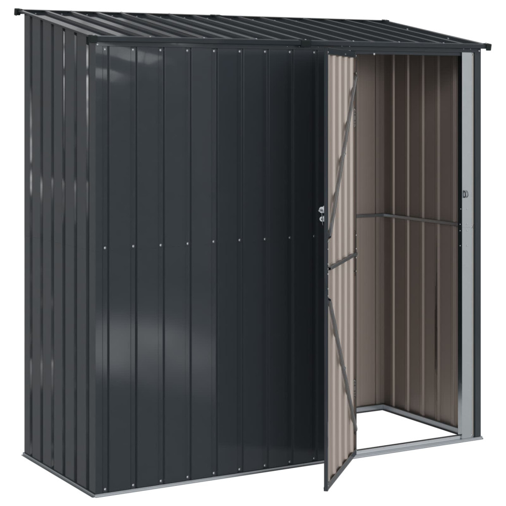 Produktbild för Trädgårdsskjul Antracit 203 x 85,5 x 200 cm Metall