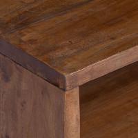 Produktbild för Accentbord med hylla med lagring 3 pcs Brun Massivt mahognyträ