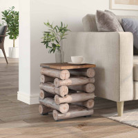 Produktbild för Pall Naturfärg 30 x 30 x 38 cm Massivt teakträ