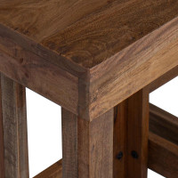 Produktbild för Växtställ 2 pcs Brun 70 x 11 x 27 cm Mahognyträ