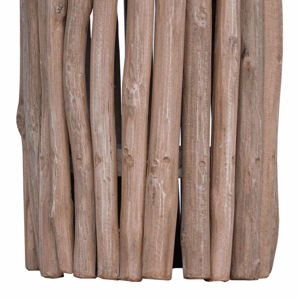 Produktbild för Pall Naturfärg 30 x 30 x 45 cm Massivt teakträ