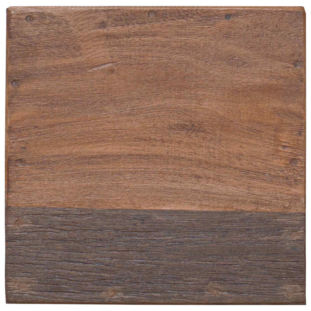 Produktbild för Pall Naturfärg 29 x 29 x 48 cm Massivt återvunnet trä