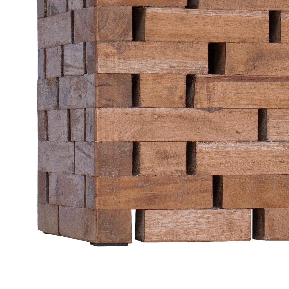 Produktbild för Pall Naturfärg 29 x 29 x 48 cm Massivt återvunnet trä