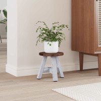 Produktbild för Pall Naturfärg 22 x 22 x 24 cm Mahognyträ