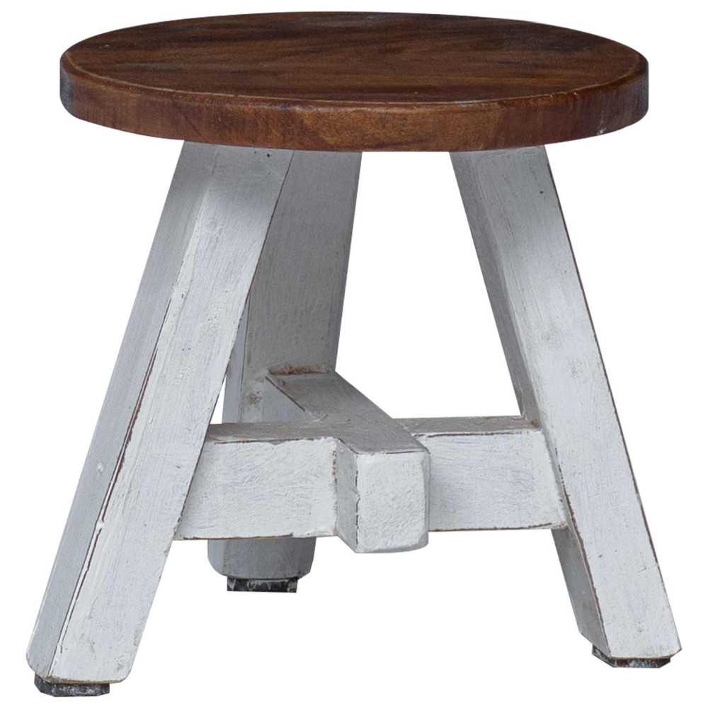 Produktbild för Pall Naturfärg 22 x 22 x 24 cm Mahognyträ