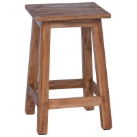 Produktbild för Pall Naturfärg 30 x 30 x 47 cm Mahognyträ