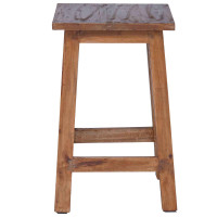 Produktbild för Pall Naturfärg 30 x 30 x 47 cm Mahognyträ