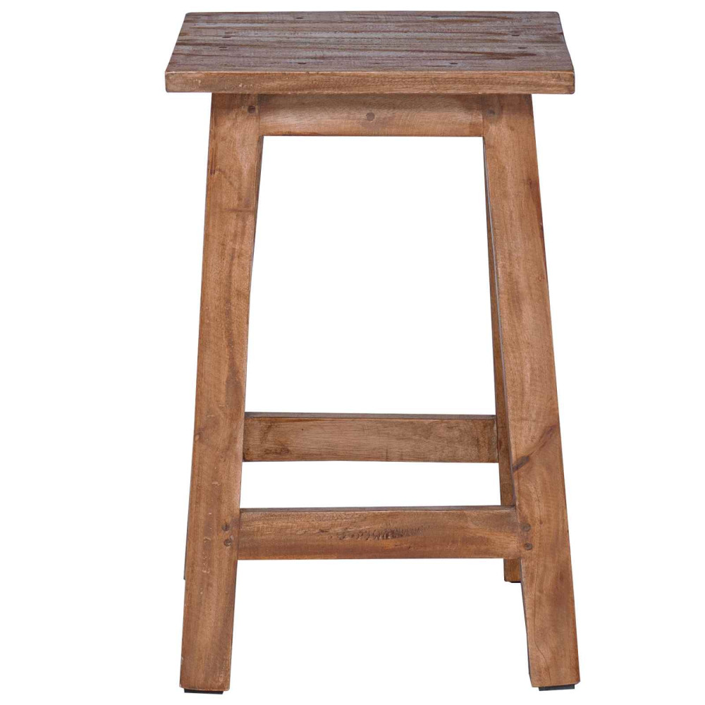 Produktbild för Pall Naturfärg 30 x 30 x 47 cm Mahognyträ