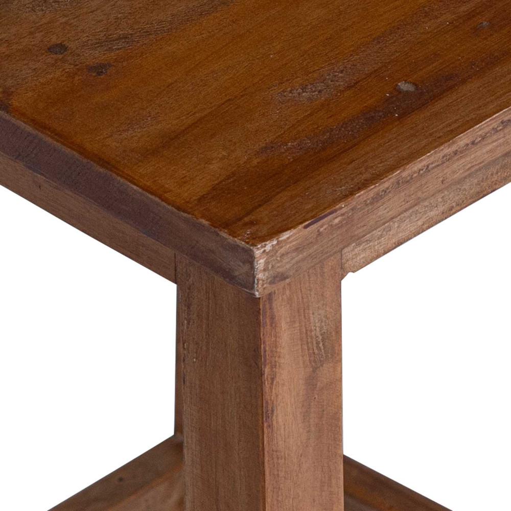 Produktbild för Pall Naturfärg 30 x 30 x 47 cm Mahognyträ