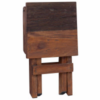 Produktbild för Pall Naturfärg 30 x 30 x 48 cm Massivt återvunnet trä