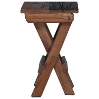 Produktbild för Pall Naturfärg 30 x 30 x 48 cm Massivt återvunnet trä