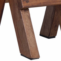 Produktbild för Pall Naturfärg 30 x 30 x 48 cm Massivt återvunnet trä