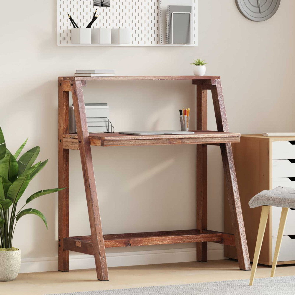 Produktbild för Skrivbord Brun 90 x 50 x 103 cm Solid återvunnen trä