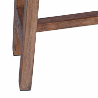 Produktbild för Skrivbord med låda Brun 110 x 30 x 79 cm Massivt mahognyträ