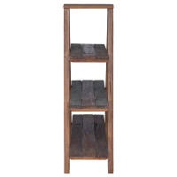 Produktbild för Vikbart ställ Brun 79,5 x 35 x 112 cm Solid återvunnen trä