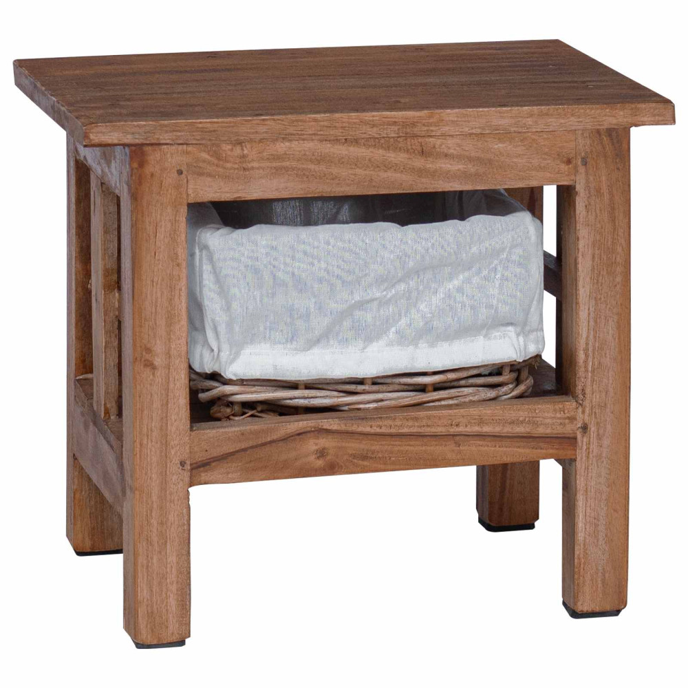 Produktbild för Sidobord Brun 38 x 28 x 35 cm Massivt mahognyträ