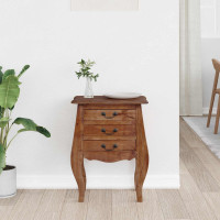 Produktbild för Förvaringskista 48 x 35 x 64 cm Massivt mahognyträ