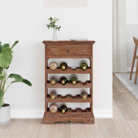Produktbild för Vinställ 55 x 23 x 85 cm Massivt mahognyträ