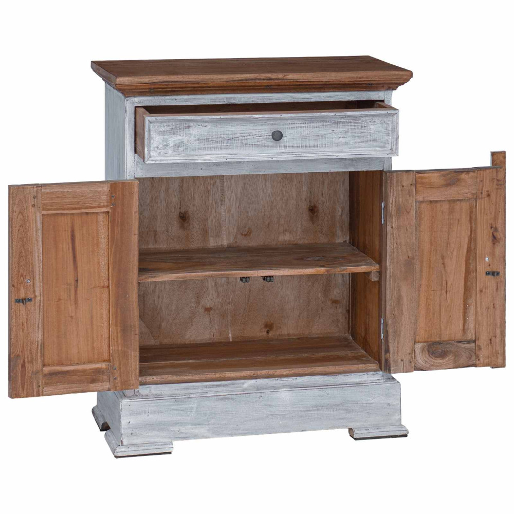 Produktbild för Förvaringsskåp 63 x 30 x 79 cm Massivt mahognyträ