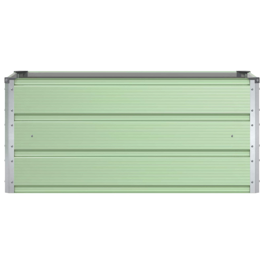Produktbild för Planteringskärl Pastellgrön 100 x 50 x 45 cm Galvaniserat Stål